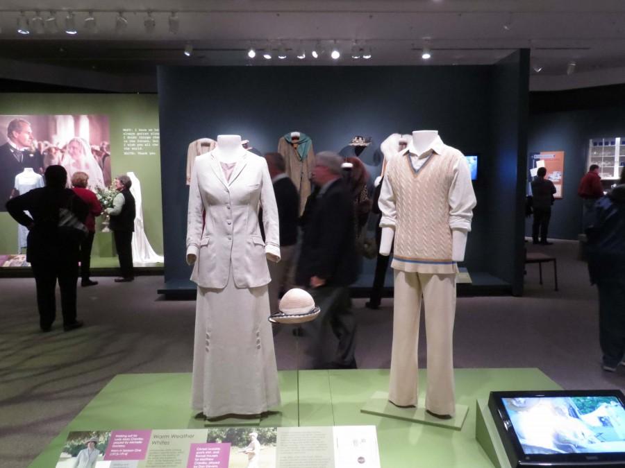 Costumes from Downton Abbey showcased at Winterthur Museum. 