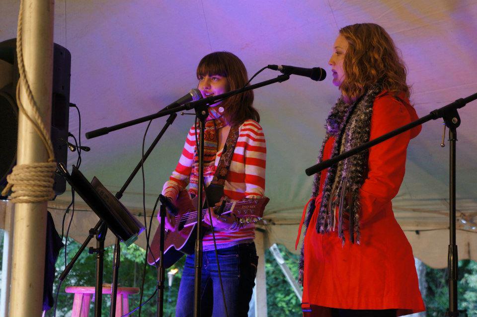 Junior Bree Valine performs at Smithtoberfest in Kansas City, MO with her bandmate Madison Fitzgerald. 