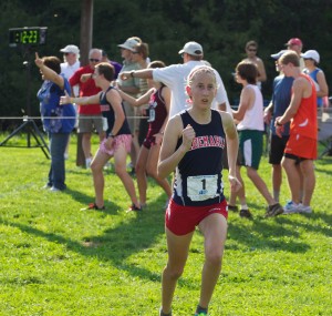 Girls’ XC races as a team at States