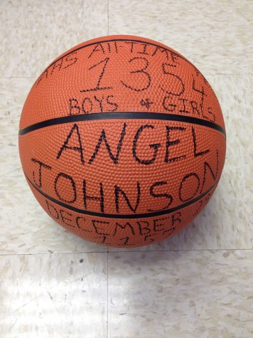 Angel Johnson was the last to break the Albemarle basketball career record with 1354 points. Senior point guard KK Barbour is set to break this record in tonight's game against Orange.
