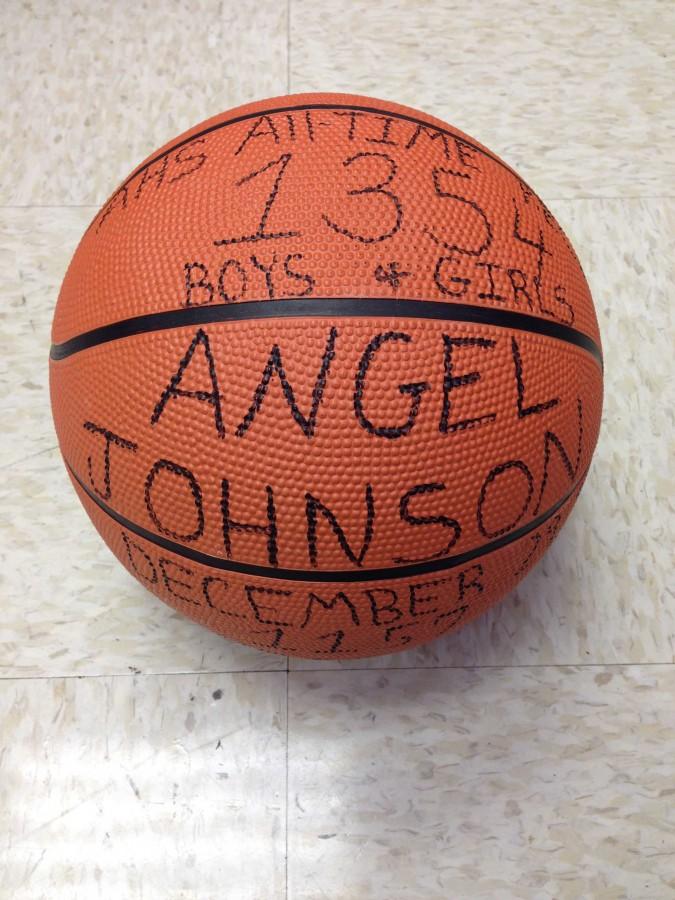 Angel Johnson was the last to break the Albemarle basketball career record with 1354 points. Senior point guard KK Barbour is set to break this record in tonights game against Orange. 