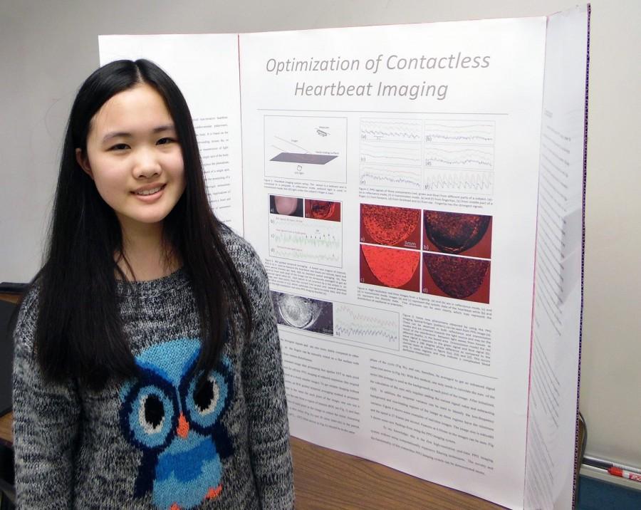 Runner up Selena Feng at this year's Science Fair.