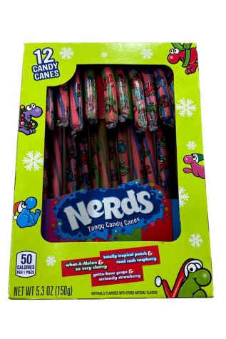 Nerds Candy Canes, Tangy - 12 canes, 5.3 oz