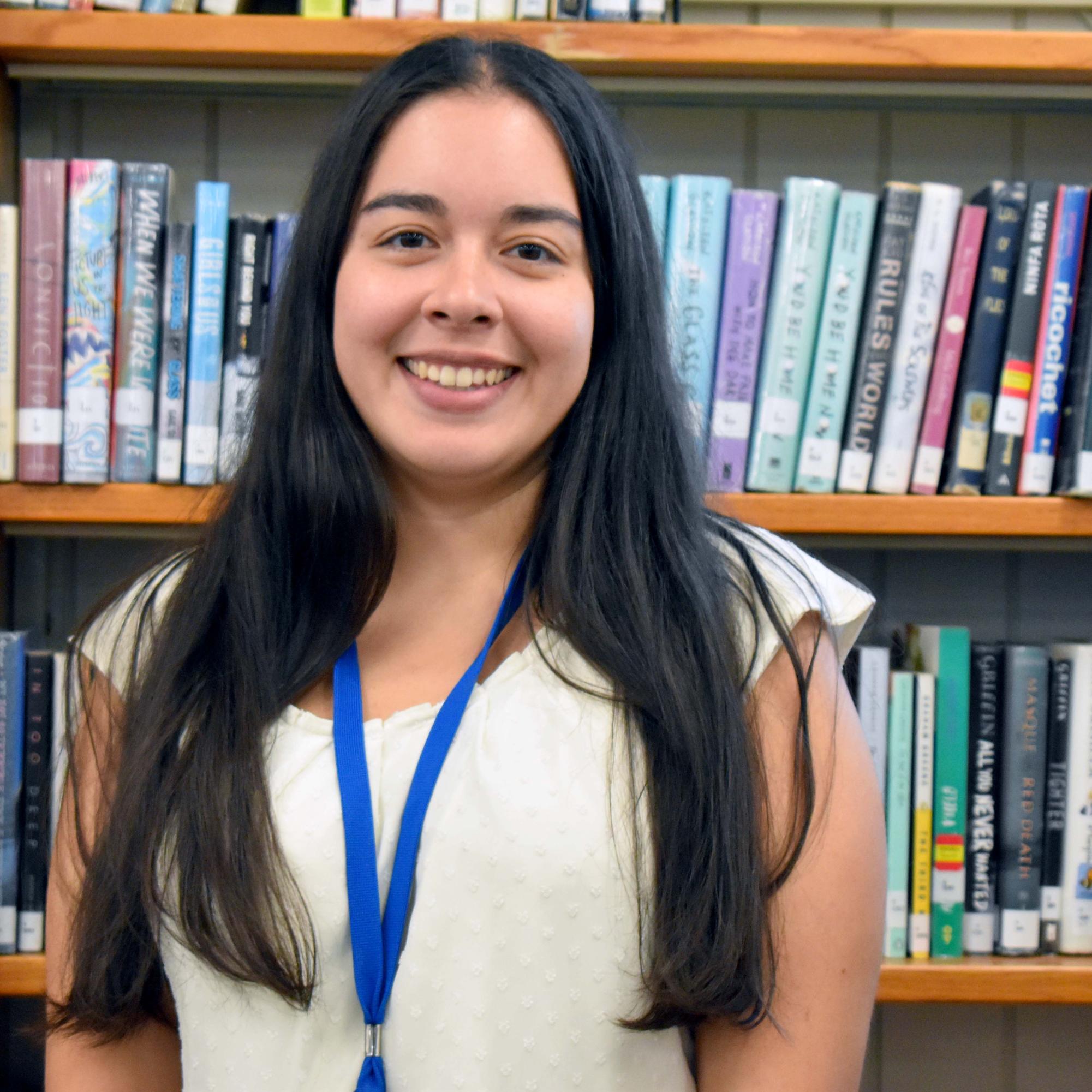 Librarian Chelsea Berry